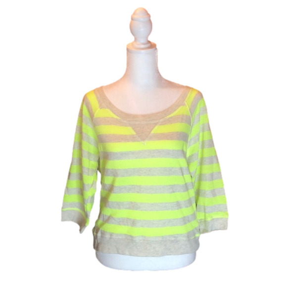 EYELASH COUTURE Retro Lightweight Neon/Cream Top S - Picture 1 of 7